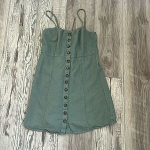 Free when bundled-altar'd state minimalsit button linen dress